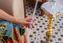 Embark on Dubai’s pioneering non-alcoholic rooftop pool and lounge with captivating flavors of shisha and bustling view of Dubai International Airport