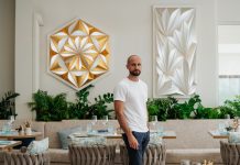 Art at DRIFT: Adrien Marcos Brings His Luminous Sculptures to DRIFT Restaurant
