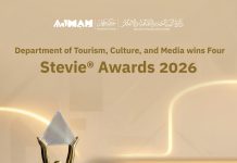 Ajman Department of Tourism, Culture and Media Wins Four Awards at Stevie® Awards 2026 in Recognition of its Innovation, Community Engagement and Inclusivity Initiatives