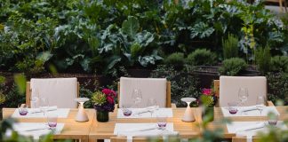 Whimsical garden restaurant blooms at the Dolder Grand