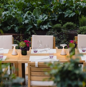 Whimsical garden restaurant blooms at the Dolder Grand
